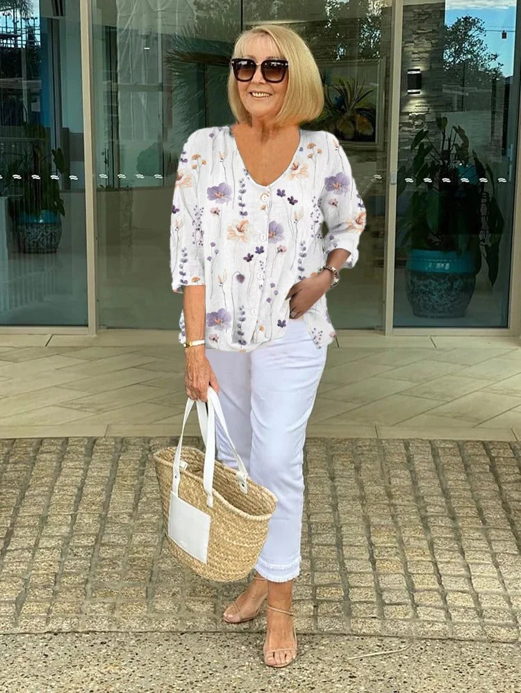 ELORA | Bloemen Blouse