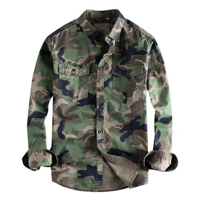 HEREN KARGO SHIRT CAMO IN DE WAS 88116439M