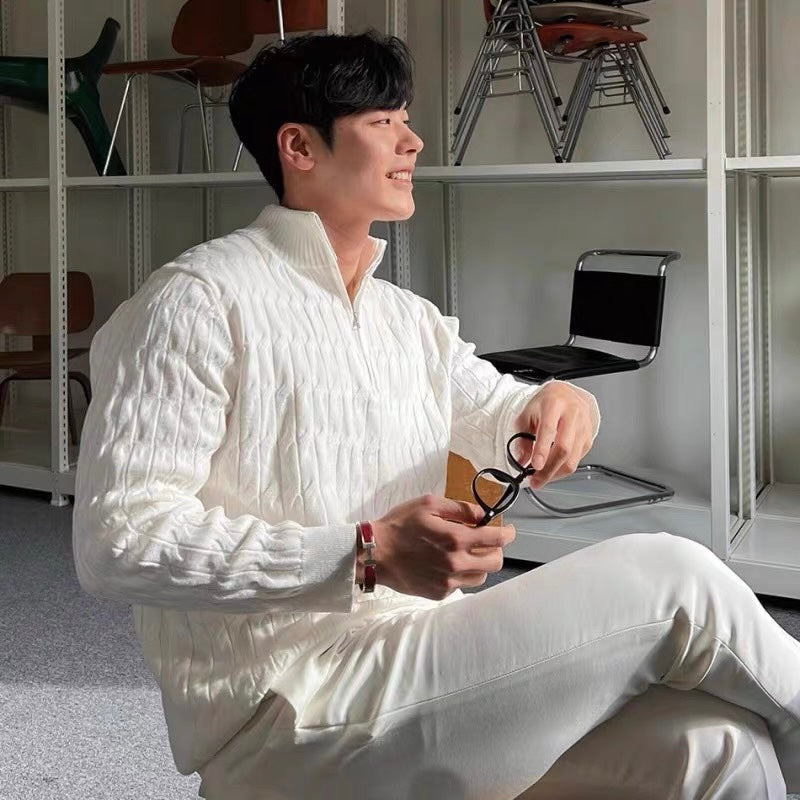 GWANGJU Sweater met halve rits