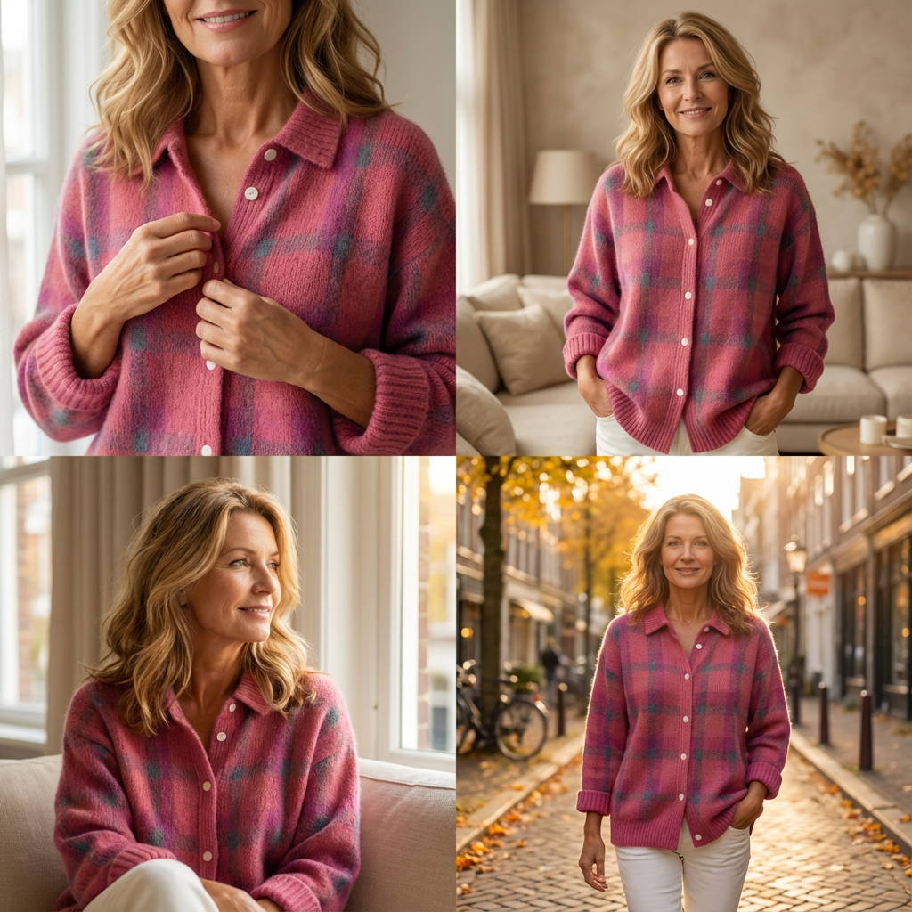 Valeria | Zachte, elegante retro ruittrui