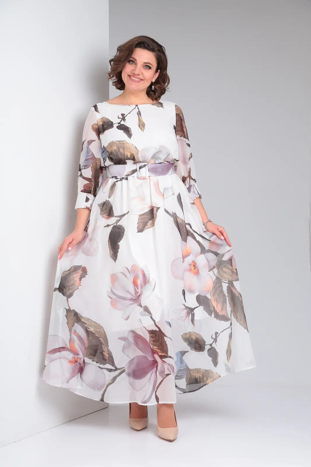 Marlena | Elegante maxi-jurk met bloemen