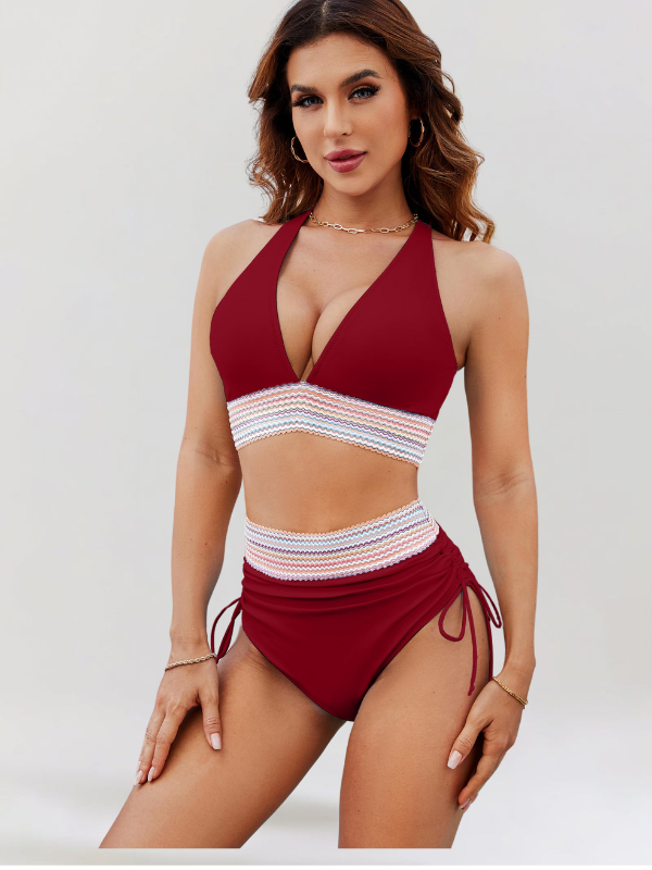Lidia – Bikini Set met Buikcontrole en Hoge Taille