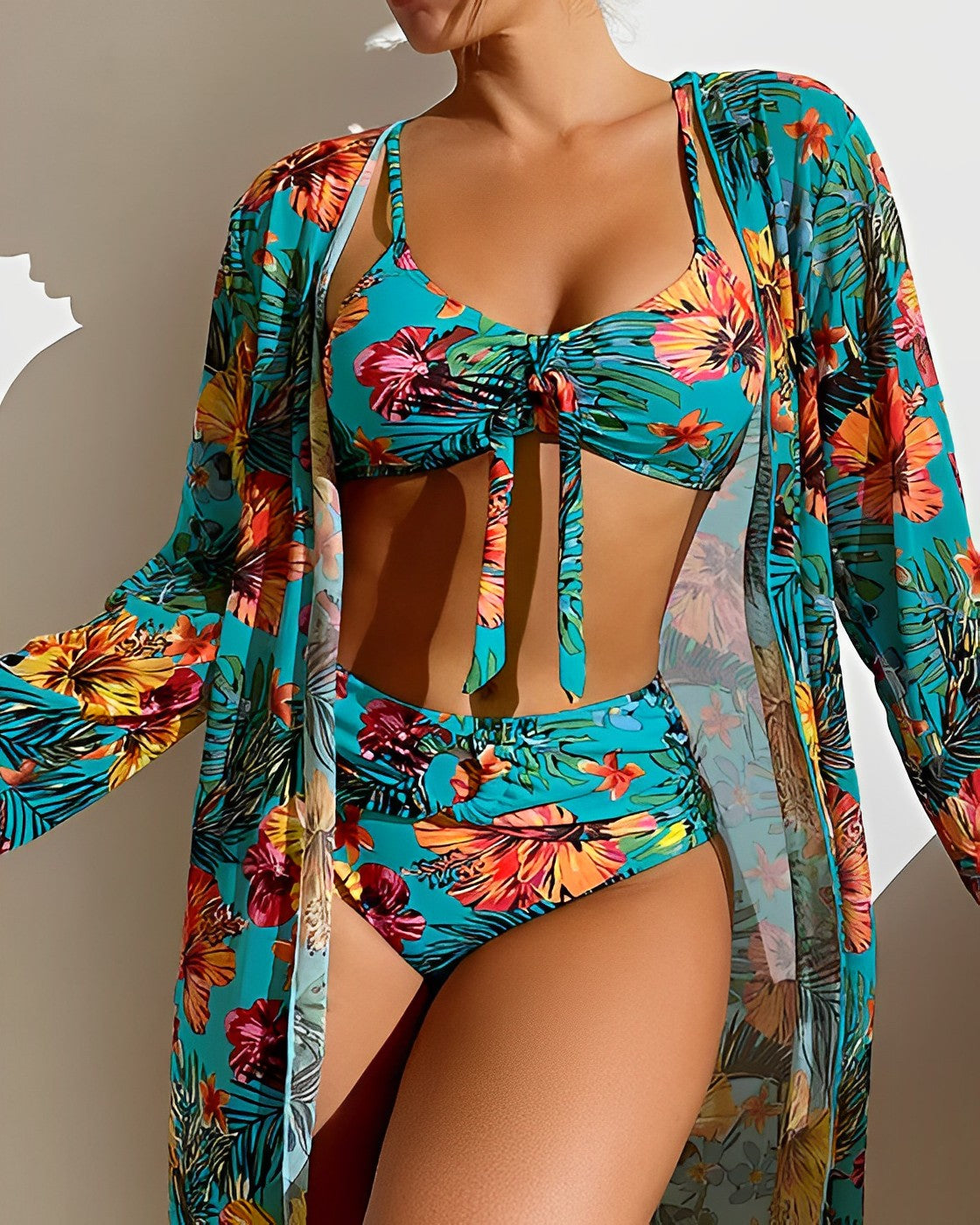 Dagna - Luxe bikini set met pareo