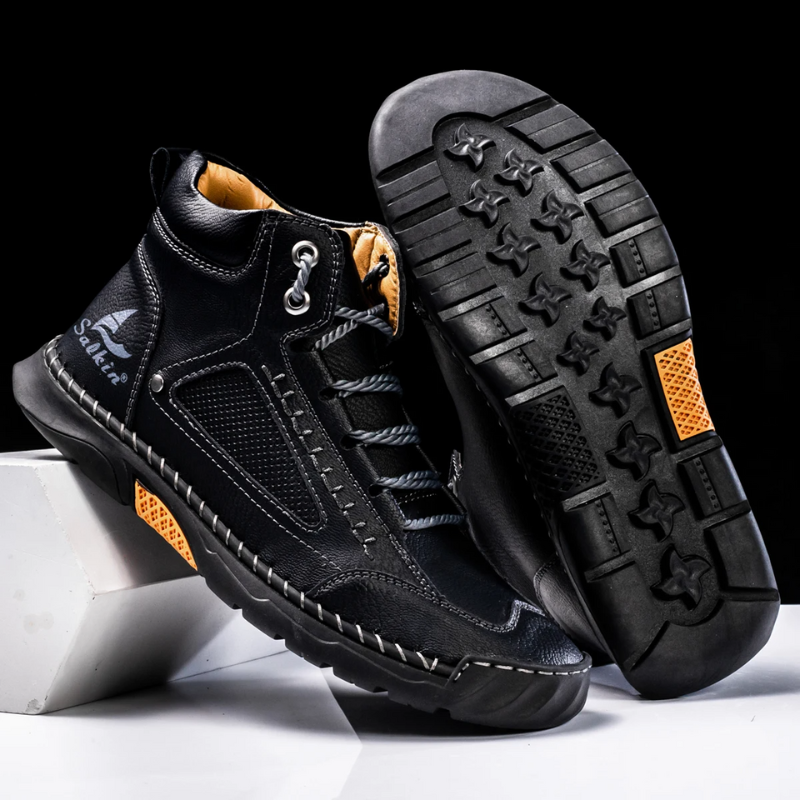 Ruben – Handgemaakte High-Top Leren Schoenen