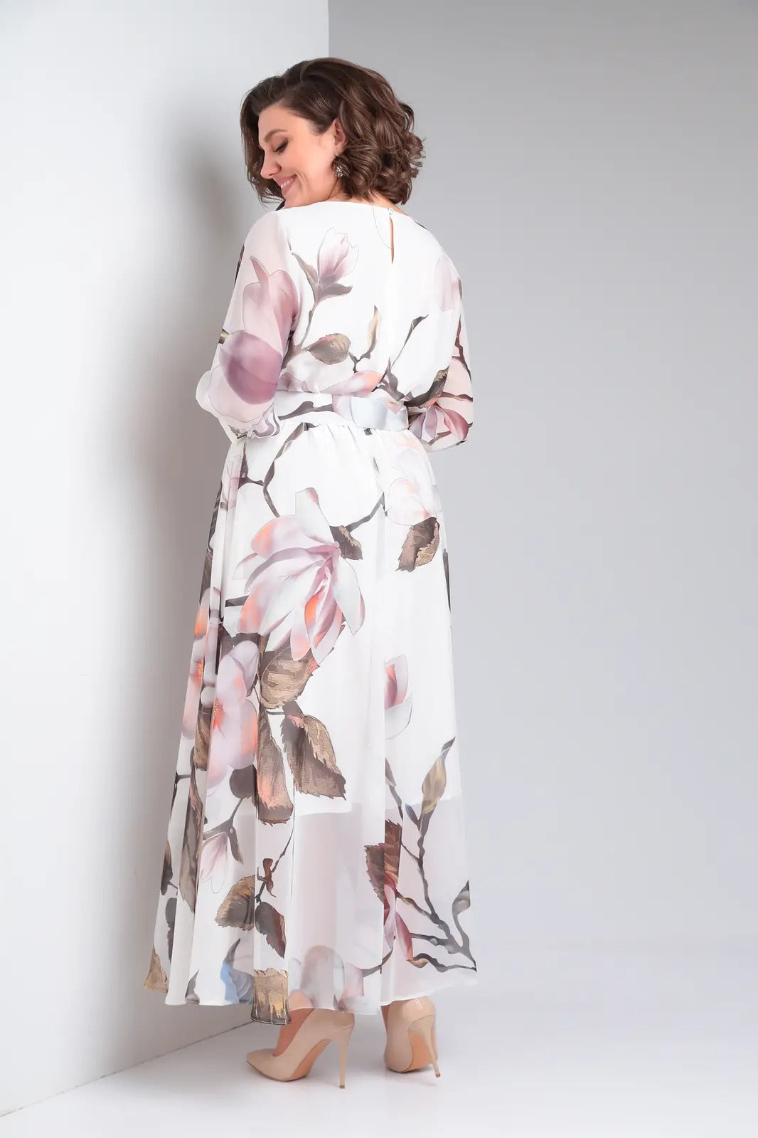 Marlena | Elegante maxi-jurk met bloemen