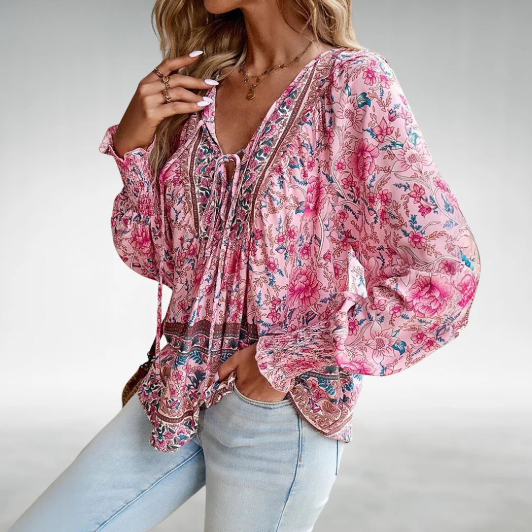 Caisyn | Boho Bloemen Blouse