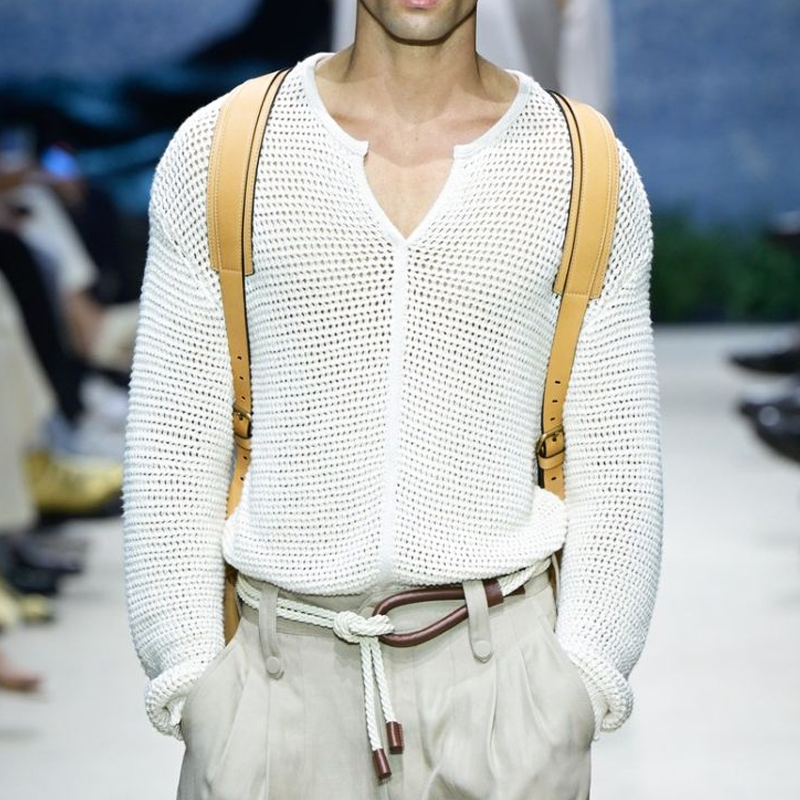 Heren T-shirt sweater met V-hals in effen kleur voor de lente en herfst MTA0636H5U