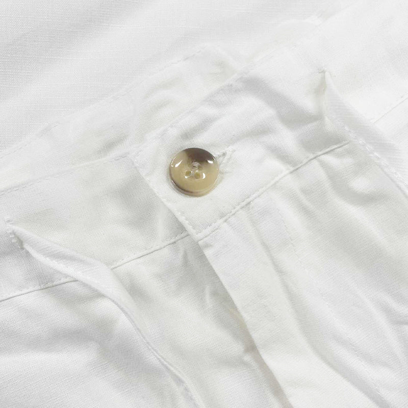 【24-uurs verzending】Heren linnen strandbroek in effen kleur 61164046X