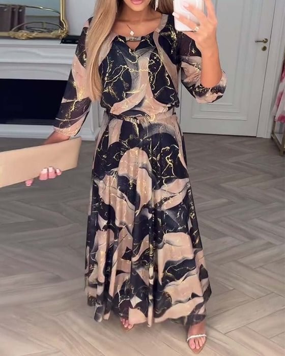 Anna | Elegante chiffon jurk