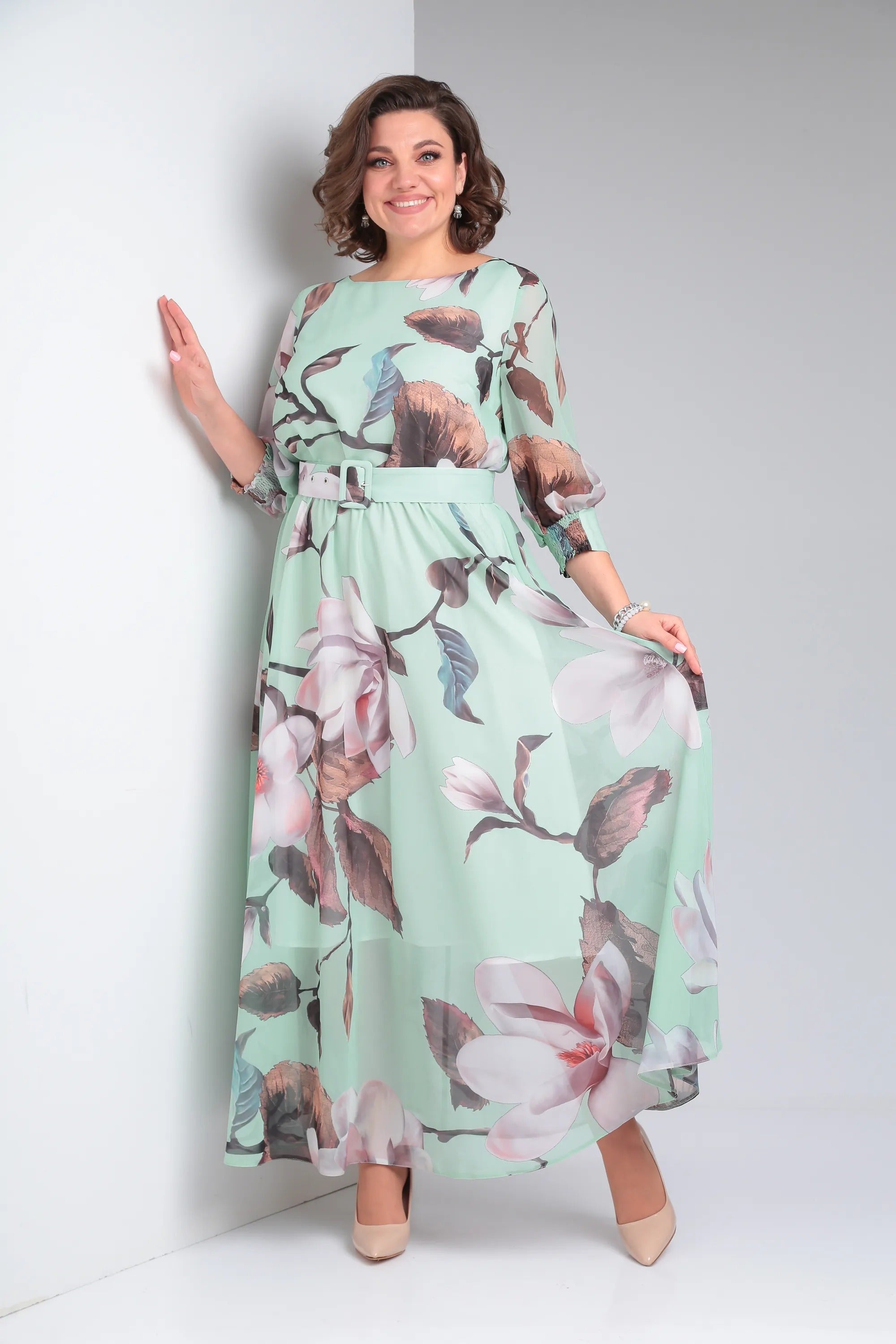 Marlena | Elegante maxi-jurk met bloemen
