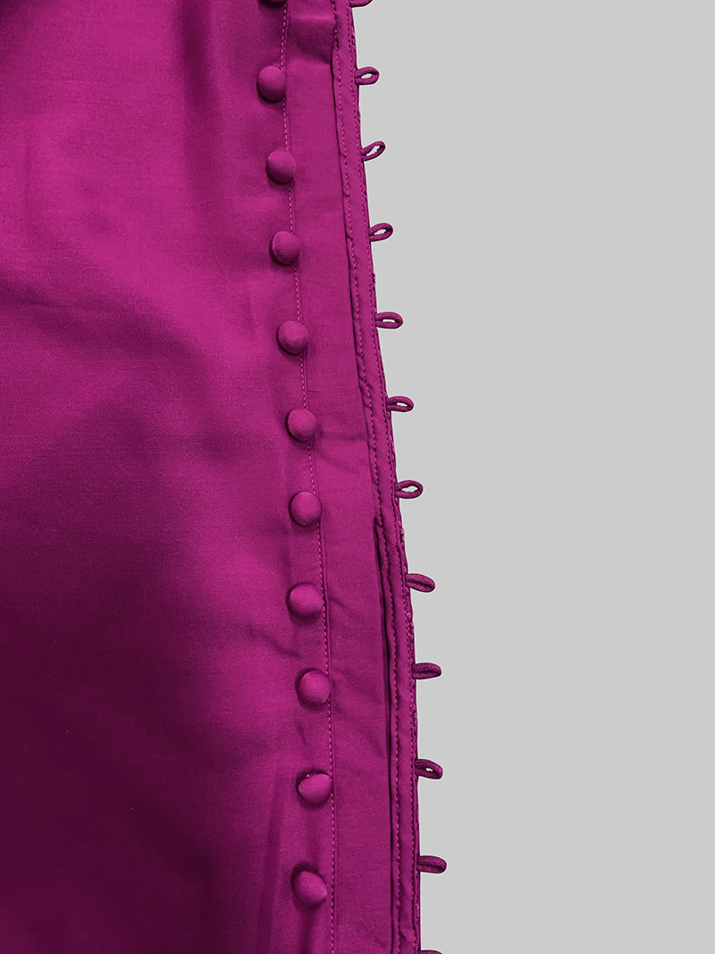 H-Lijn Losse Knop Maxi Jurken