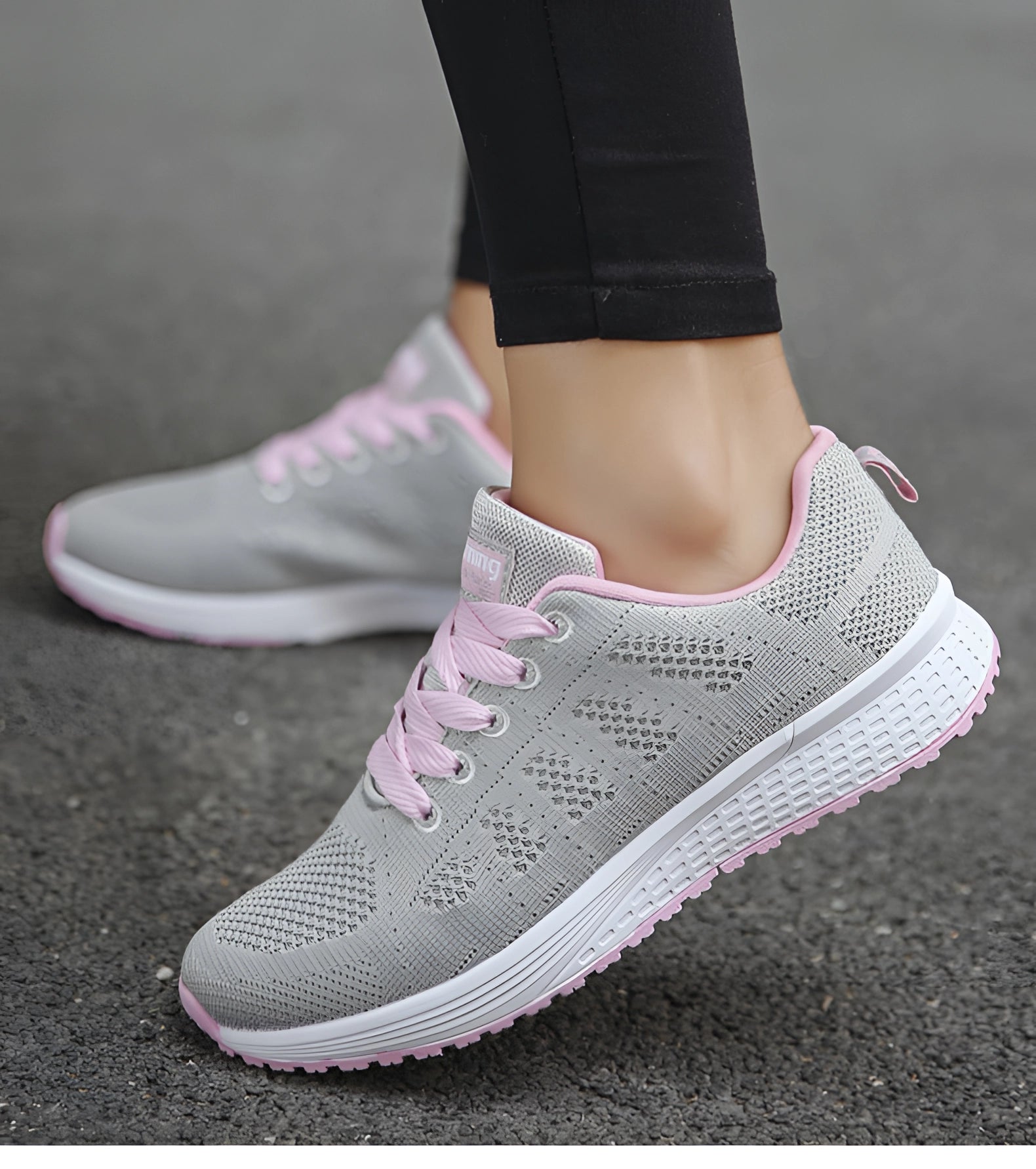 Roze Dames Sneakers: Lichtgewicht en Ademend Hardloopschoenen