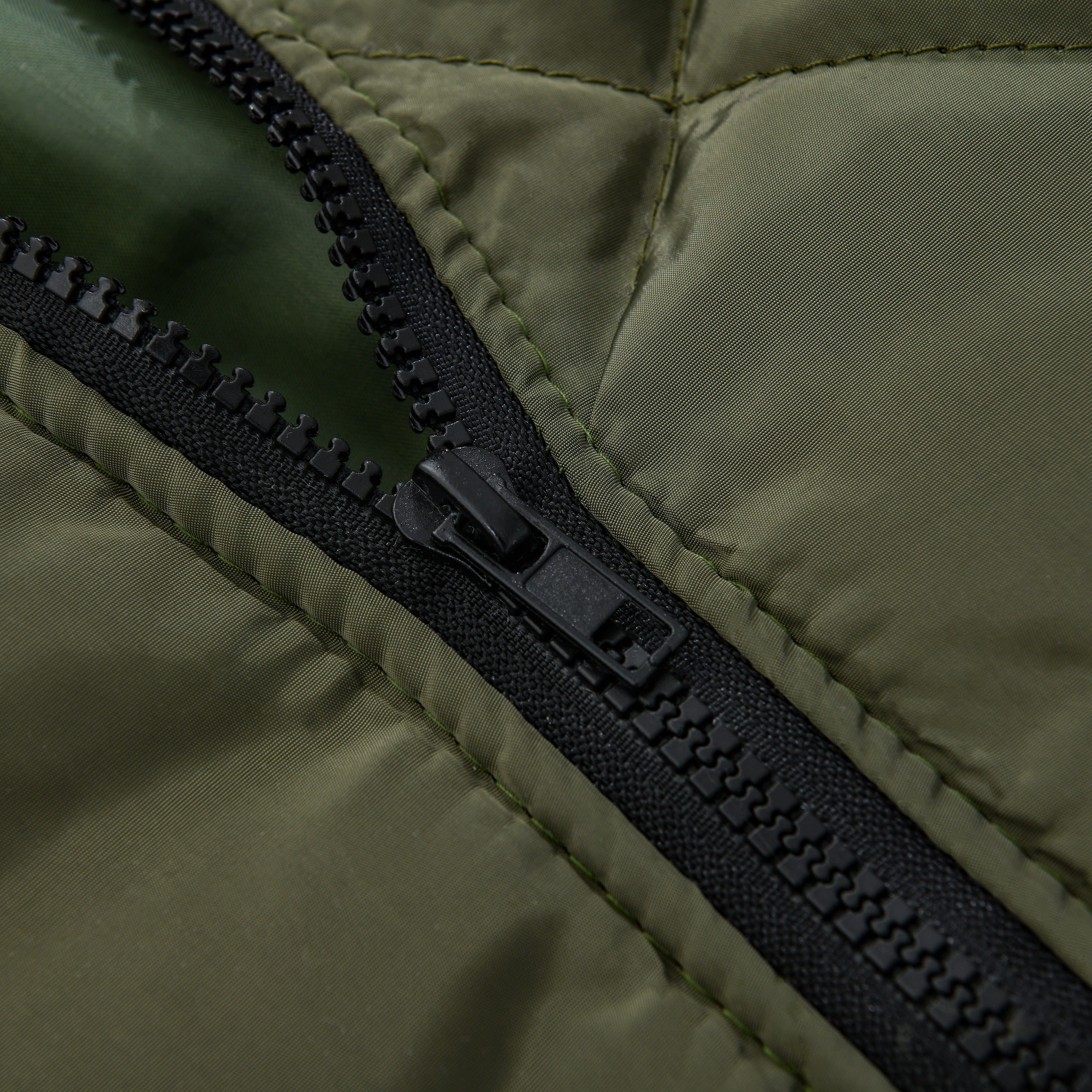 Heren gewatteerde jas met opstaande kraag in één kleur 17181514X