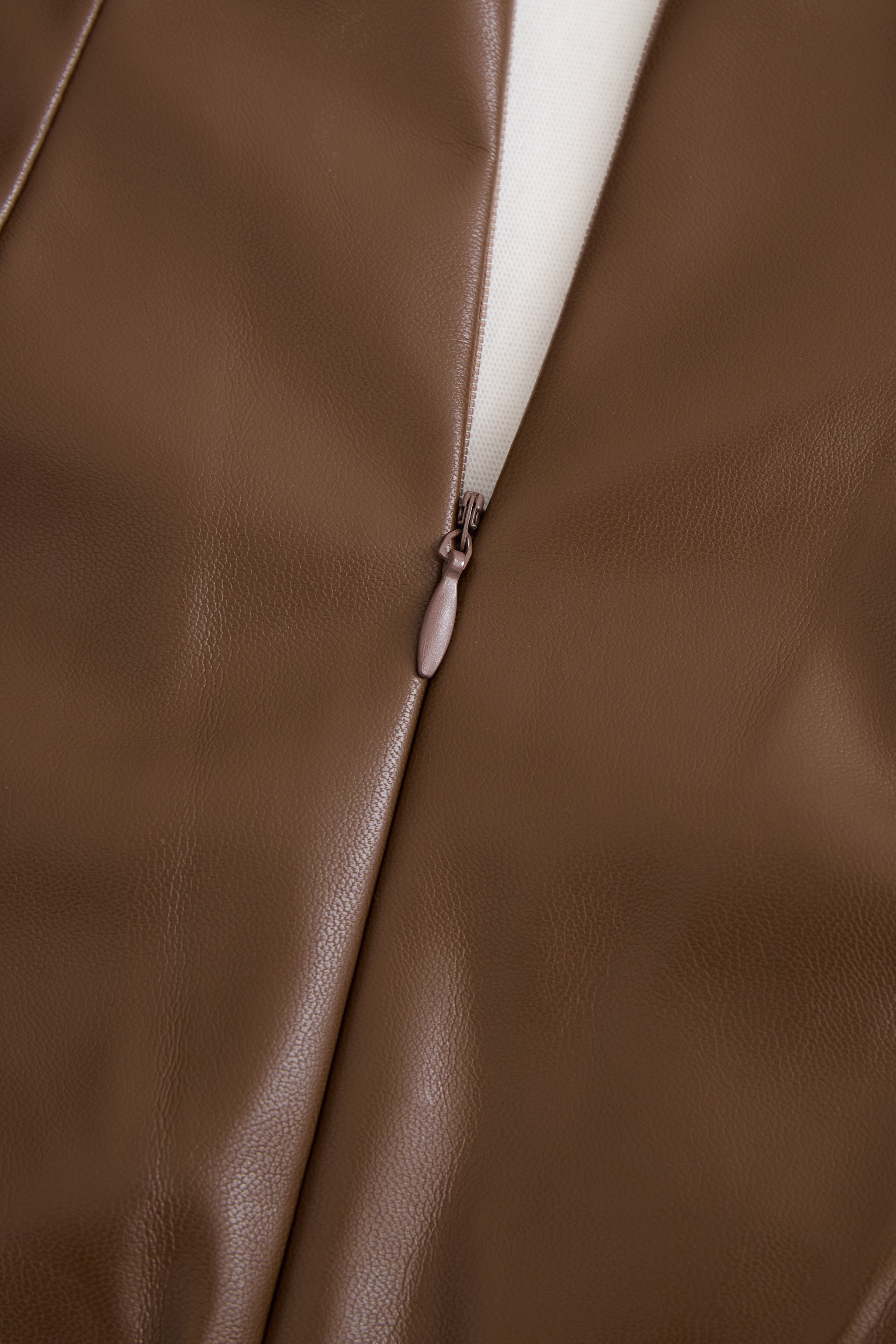 Verfijnde Zwarte Faux Leren Bodycon Jurk