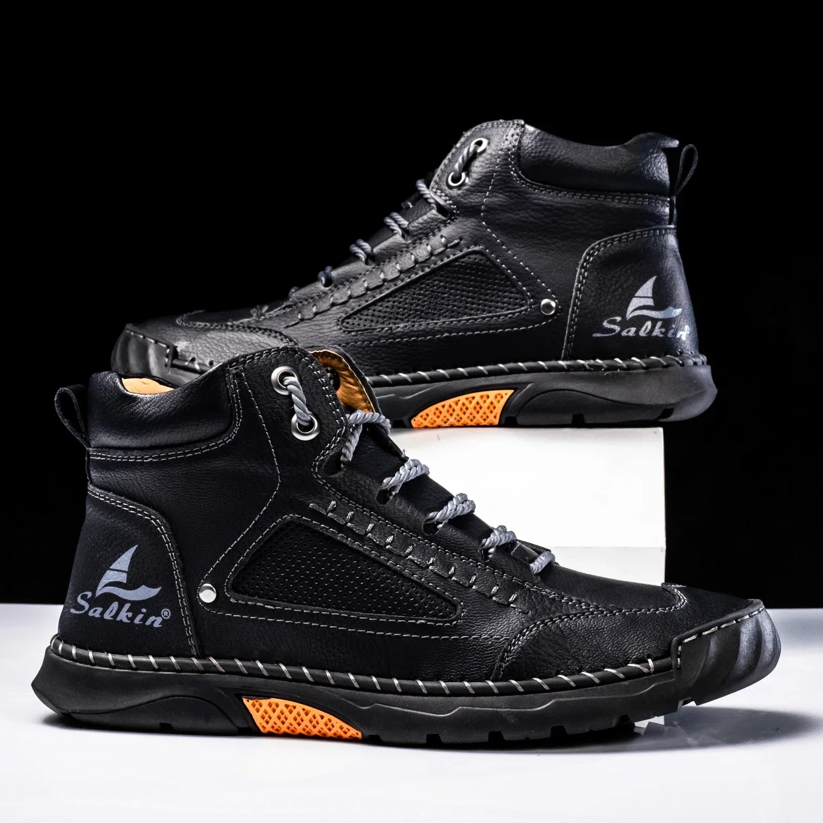 Ruben – Handgemaakte High-Top Leren Schoenen