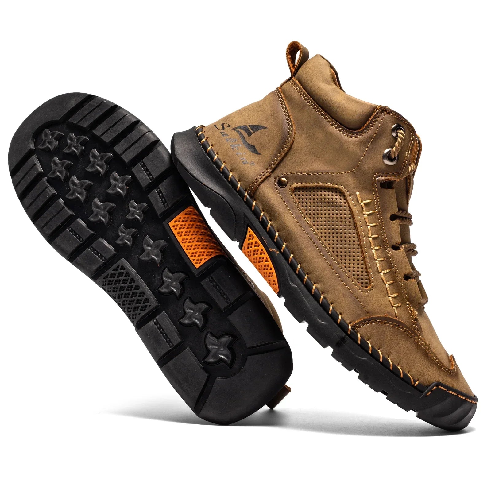 Ruben – Handgemaakte High-Top Leren Schoenen