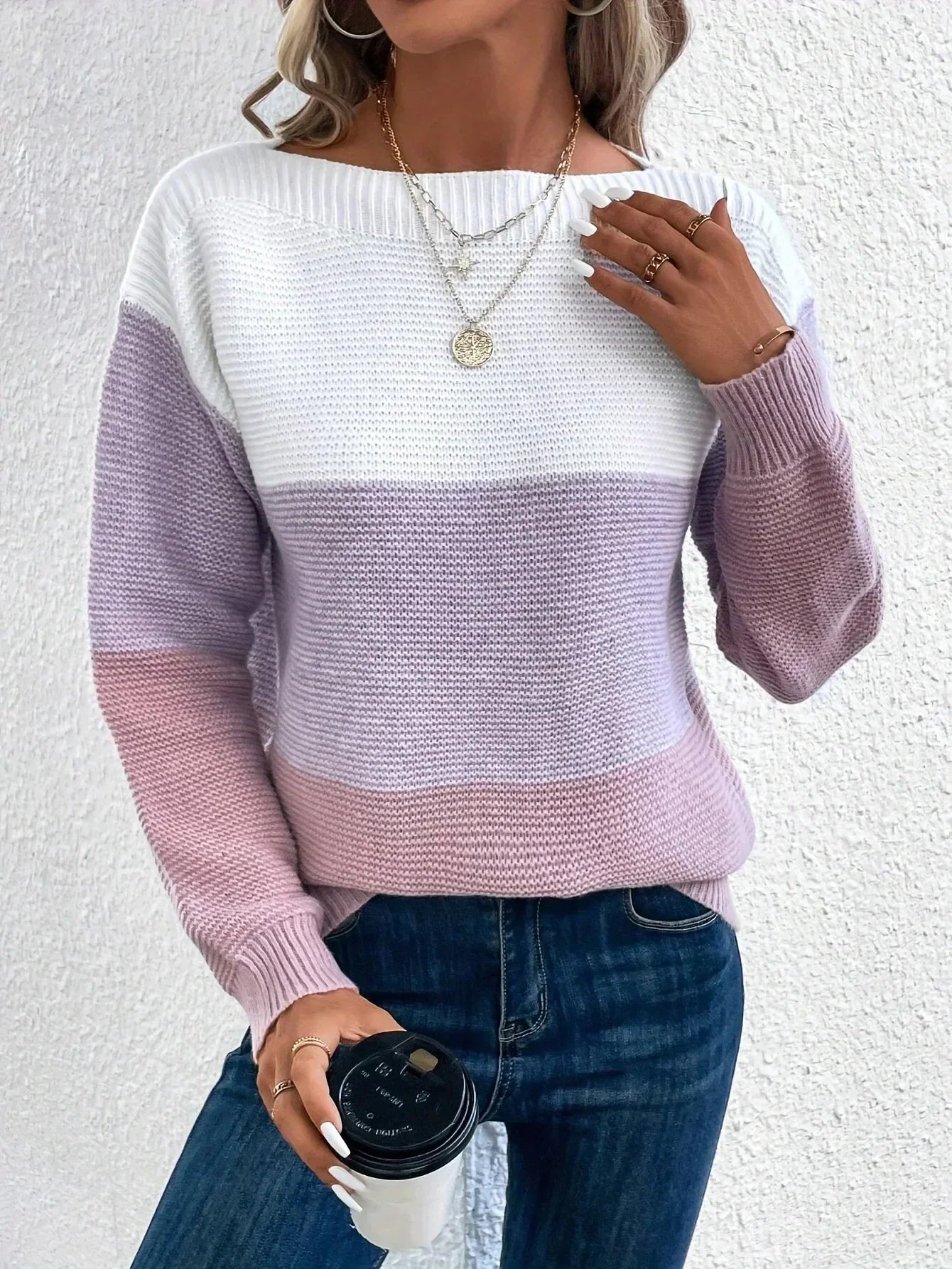 Amara™ | Stijlvolle patchwork sweater in drie kleuren