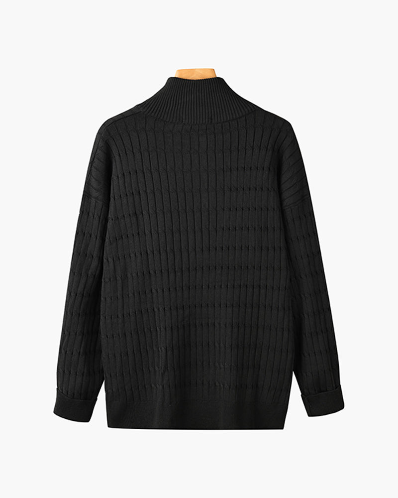 GWANGJU Sweater met halve rits
