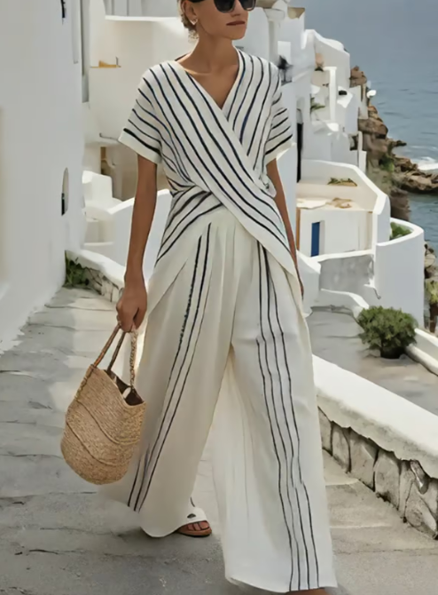 Twee-delige Set met Kruisriem