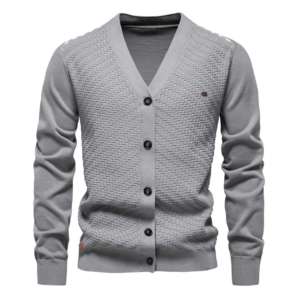 Peaky™ | Warme Heren Cardigan Met V-Hals