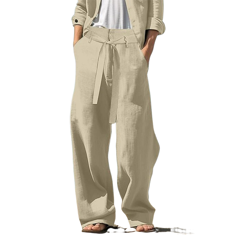 Heren Casual Broek van Katoen en Linnen MTA1378H6X