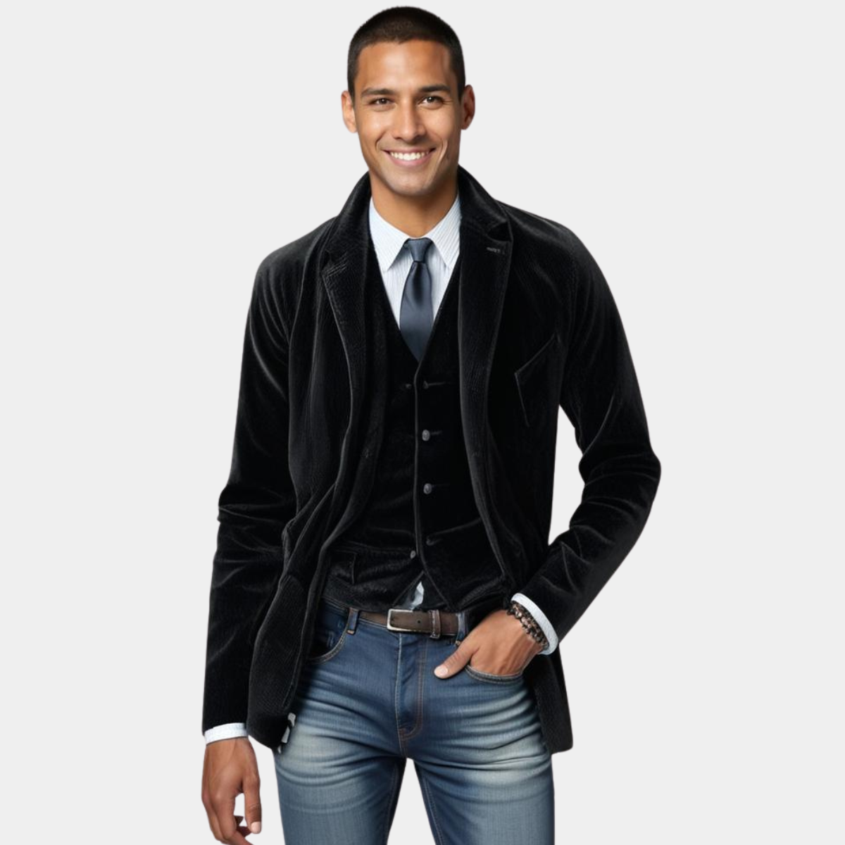 ENRICO | Vintage Jas en Vest Set