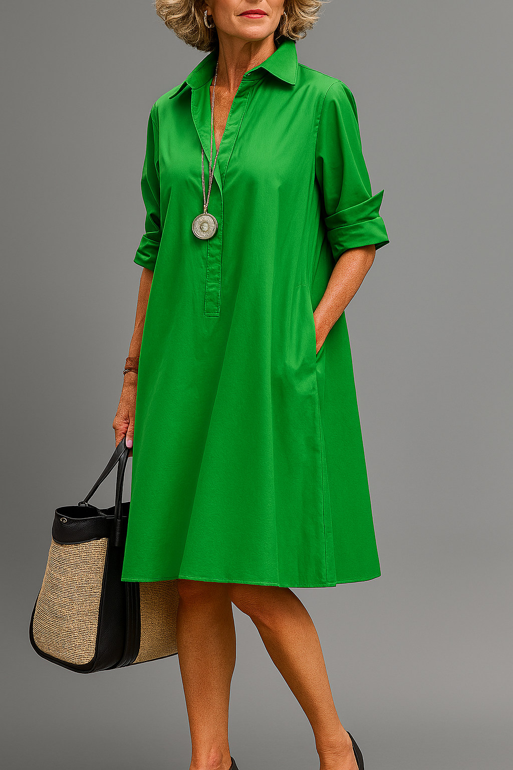KRYSTYNA| Elegante Midi-Jurk