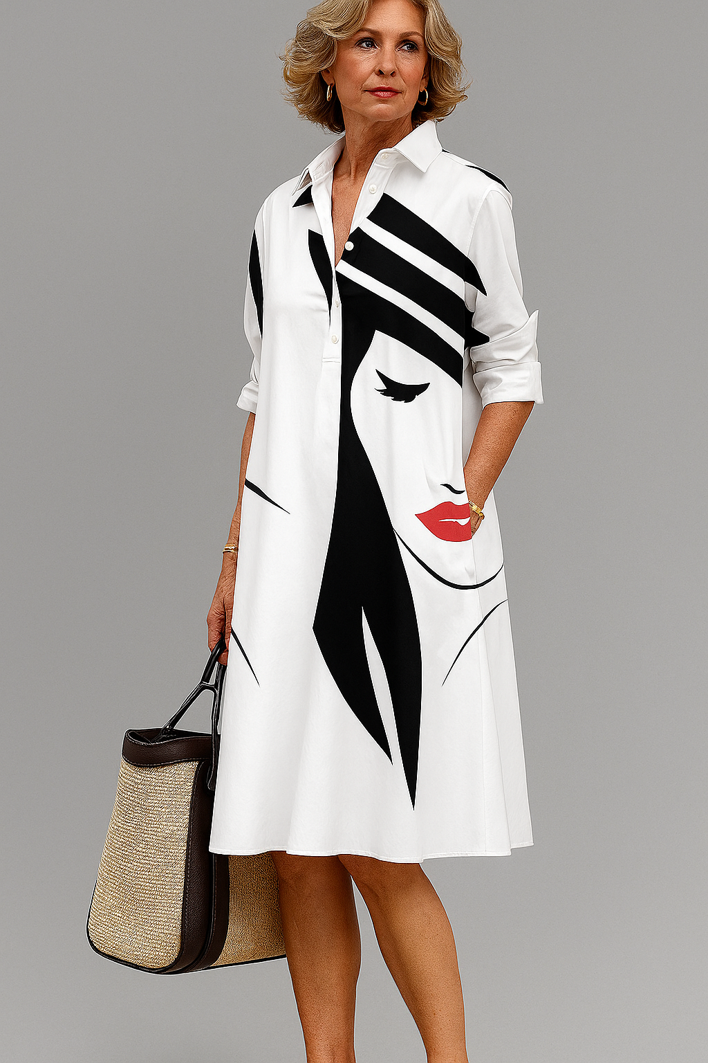 BARBARA| Elegante Midi-Jurk