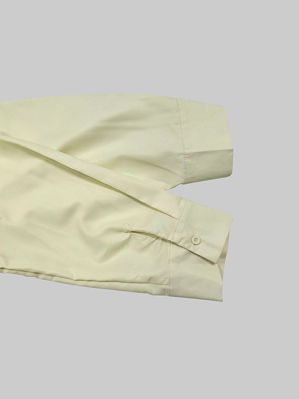 Lange Mouwen Losse Bloemige Gedrukte Plissé Split-Joint Vastgebonden Taille Kraag Midi Jurken Overhemd Jurk