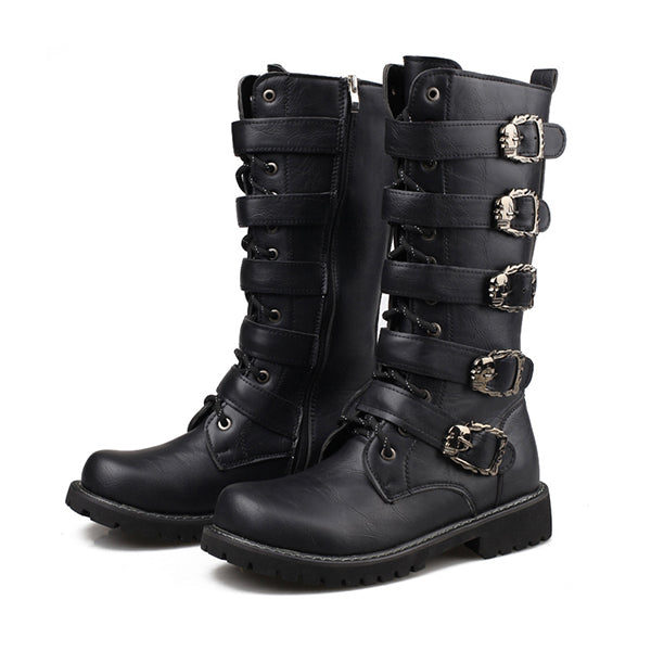 HEREN BOOTS MET METALEN GESP IN DE VORM VAN EEN SKELET MTA1716G2I