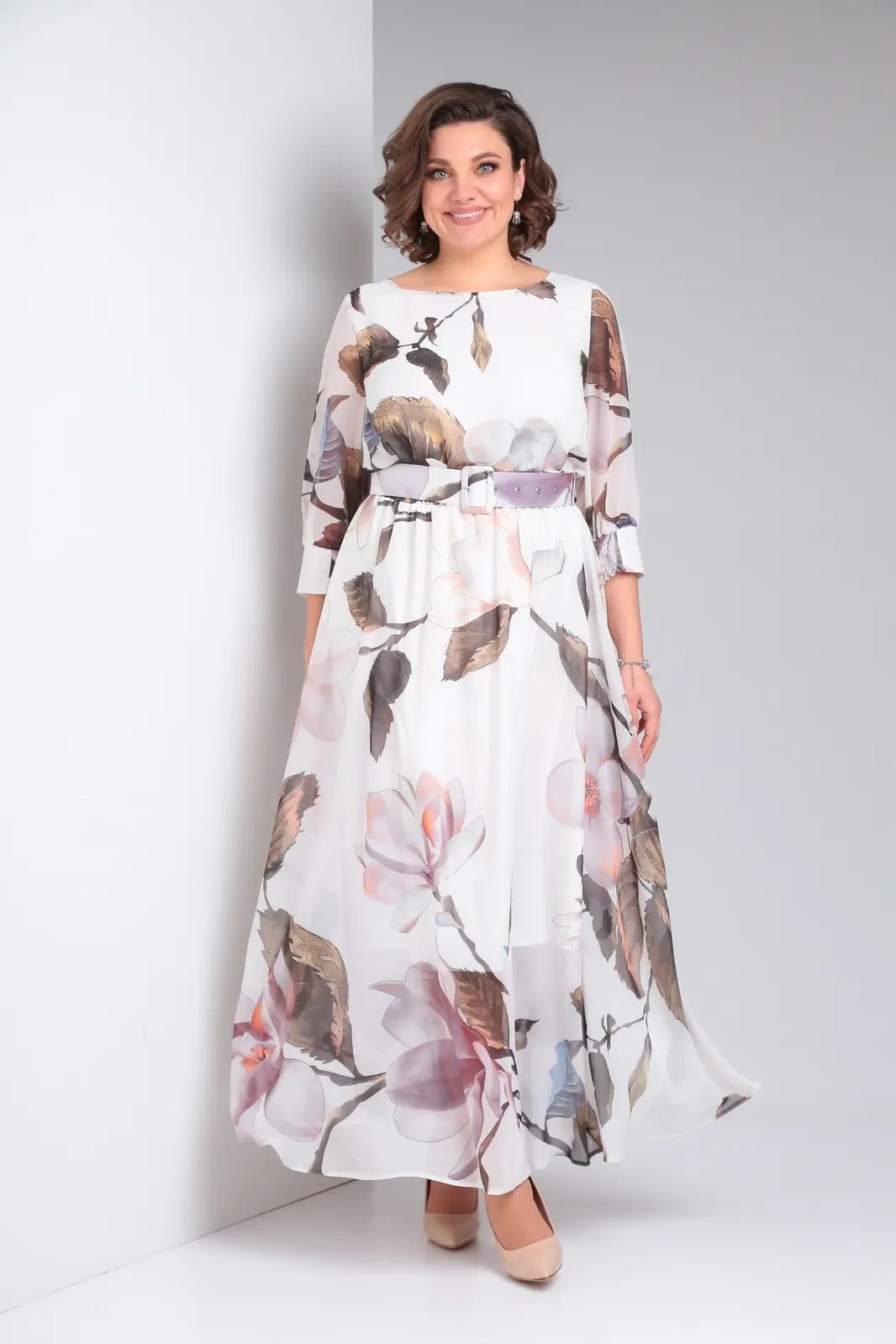 Marlena | Elegante maxi-jurk met bloemen