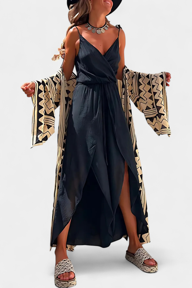 Anna | Katoenen jumpsuit met zijslitsen