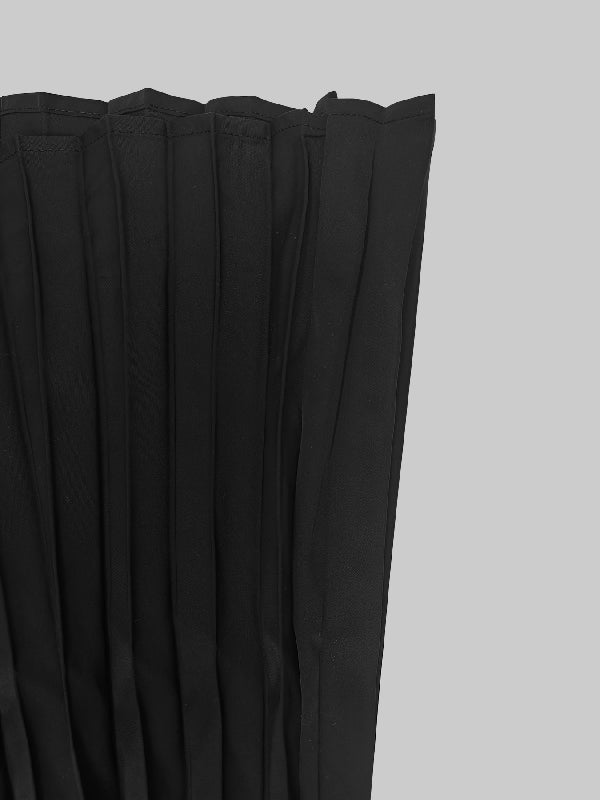 Cape High-Low Plissé Effen Kleur Split-Joint Ronde Hals Avondjurken Maxi Jurken