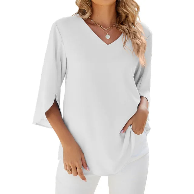 Vanessa | Blouse met V-hals