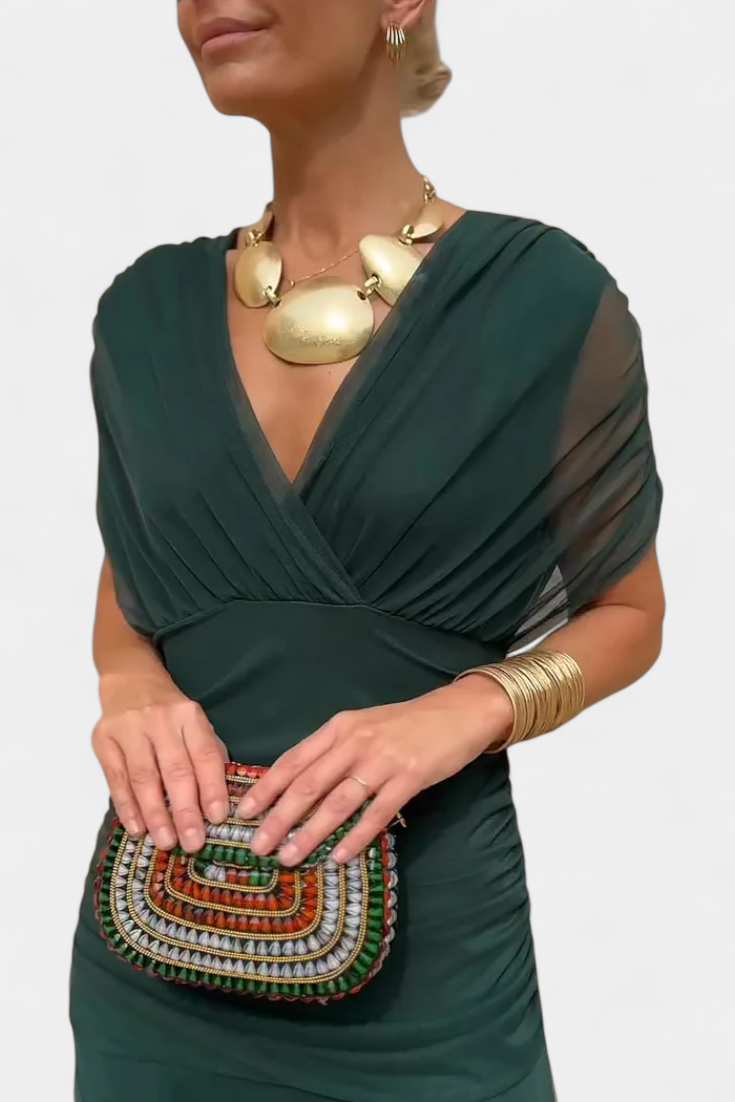 Laluna® | Elegante Jurk Met V-Hals