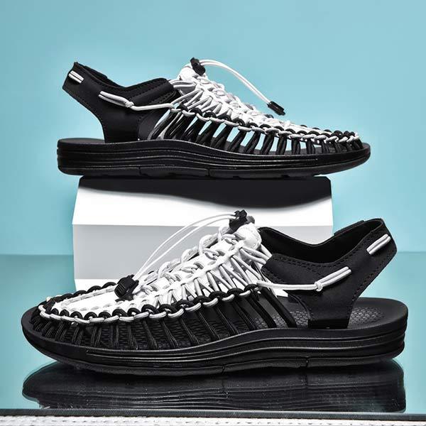 HEREN HANDGEWEVEN STRAND SANDALEN 53152187