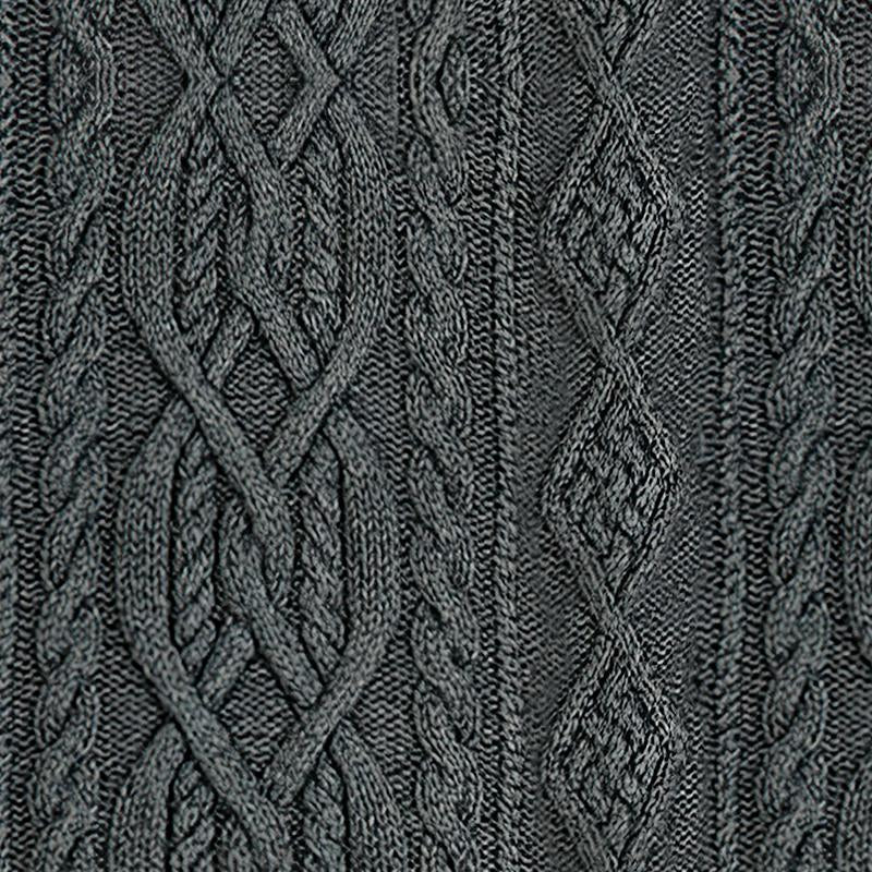 Heren vintage gebreide trui met staande kraag 63163731X