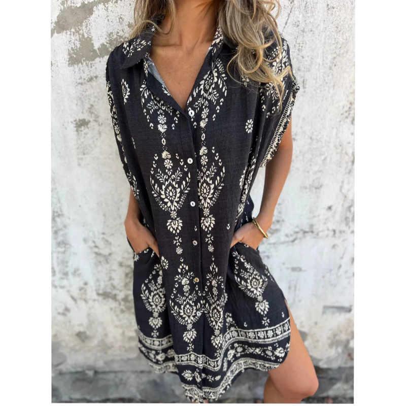 Sabina | Midi Hemdress in Boho-stijl