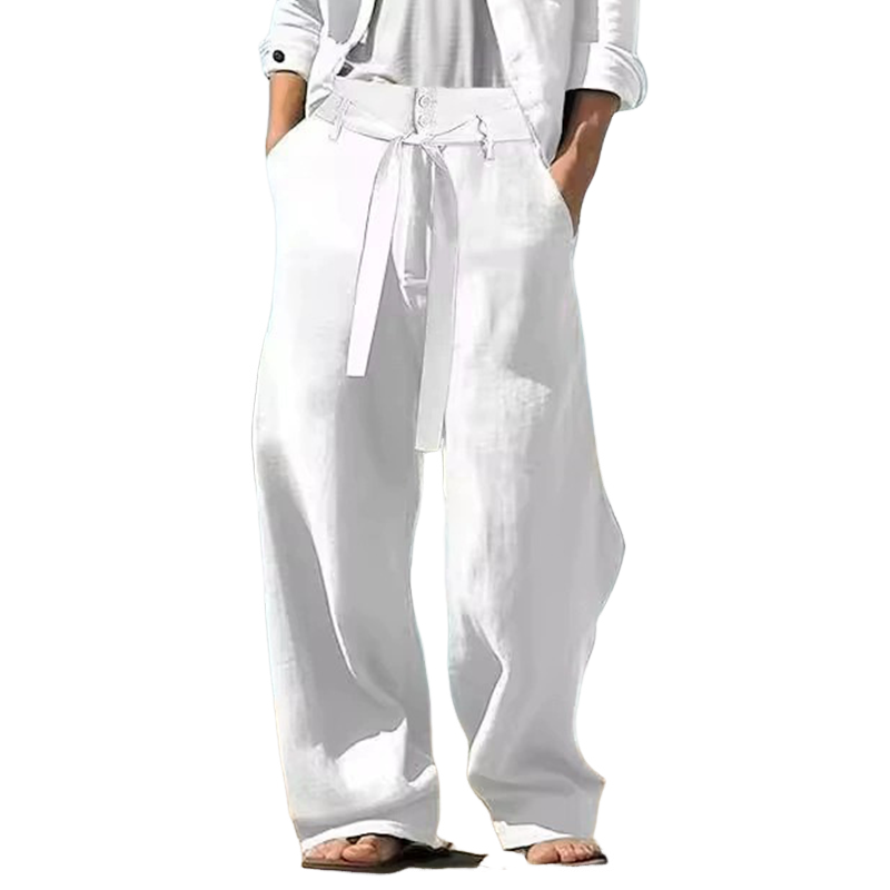 Heren Casual Broek van Katoen en Linnen MTA1378H6X