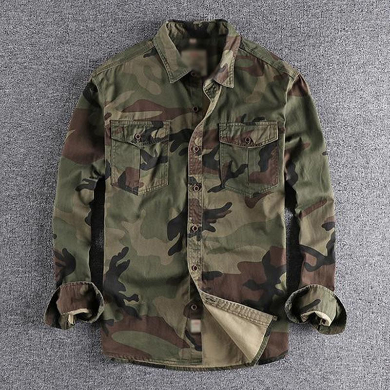 HEREN KARGO SHIRT CAMO IN DE WAS 88116439M