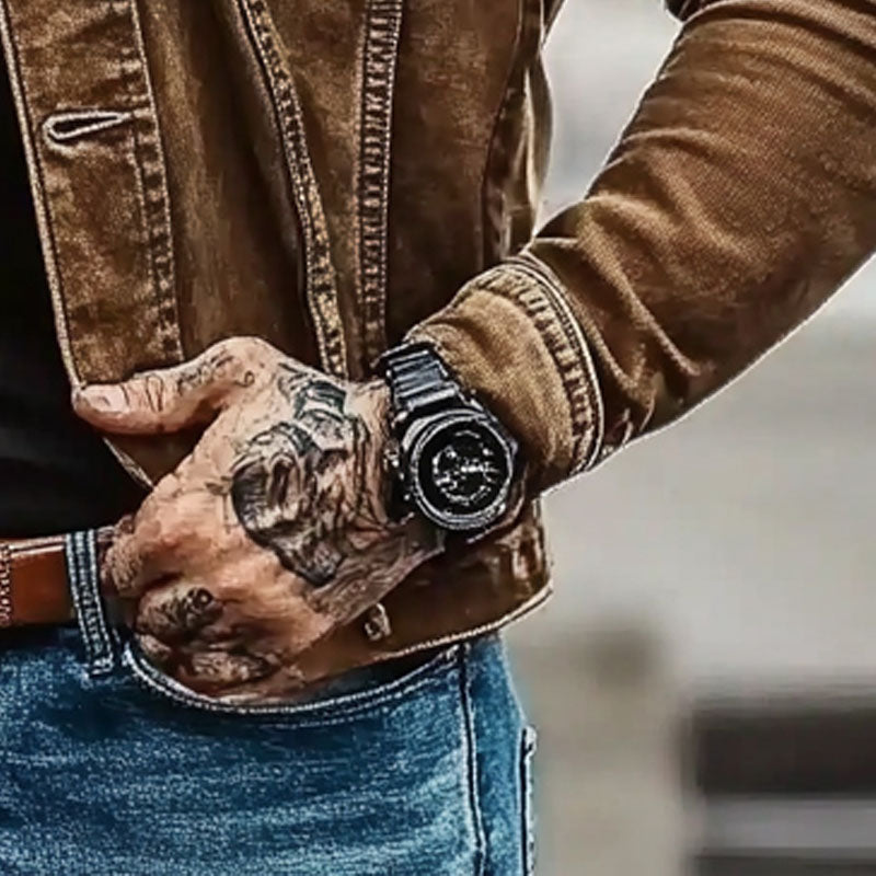 Heren Vintage Versleten Spijkerjack 89948446X