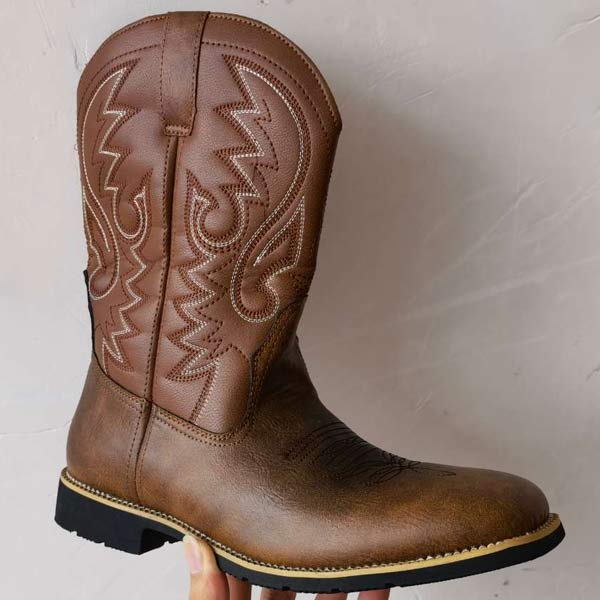 HEREN HOOGE BOOTS MET VINTAGE BORDUURSEL 07733035W