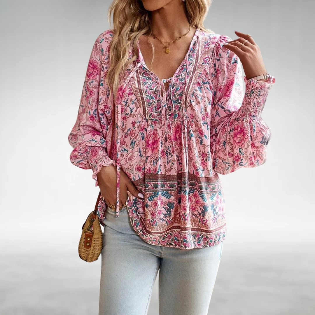 Caisyn | Boho Bloemen Blouse