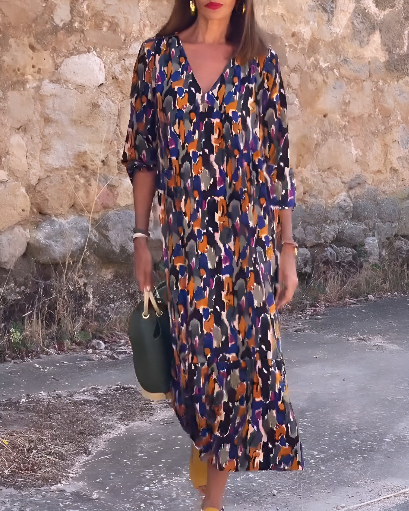 Kasia | Opvallende midi-jurk voor een casual elegantie