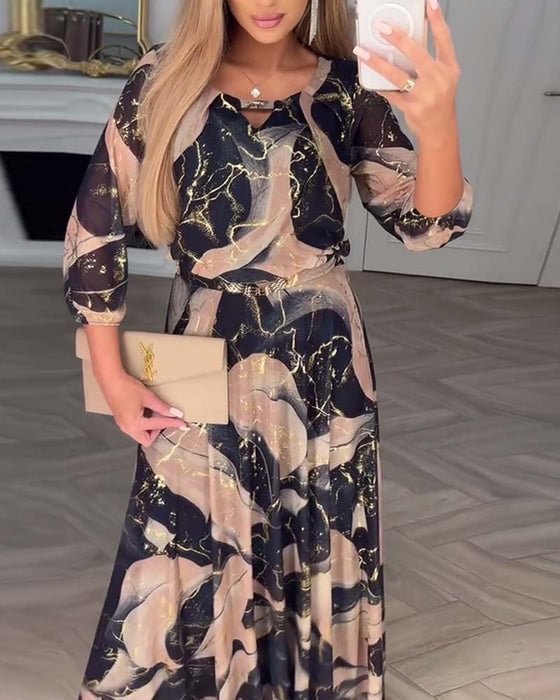 Anna | Elegante chiffon jurk