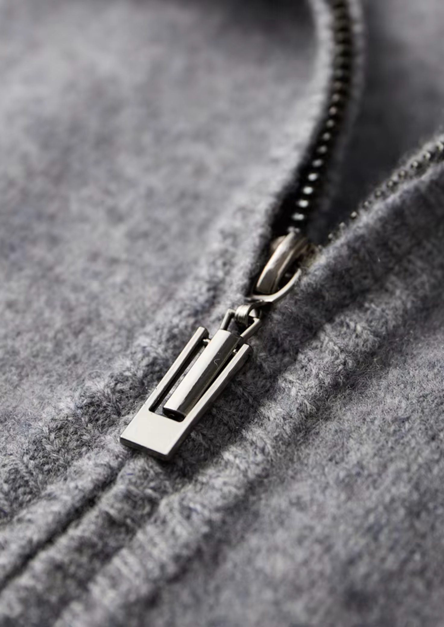 MERINO ZIP KARDIGAN IN TWEE KLEUREN