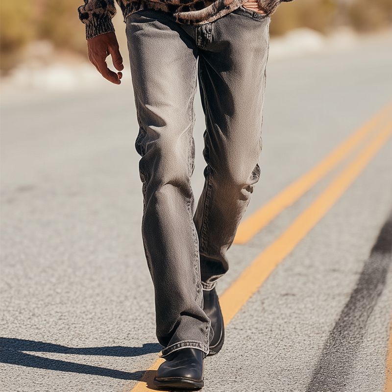 Mannen Vintage Gewassen Jeans MTA1461H7P