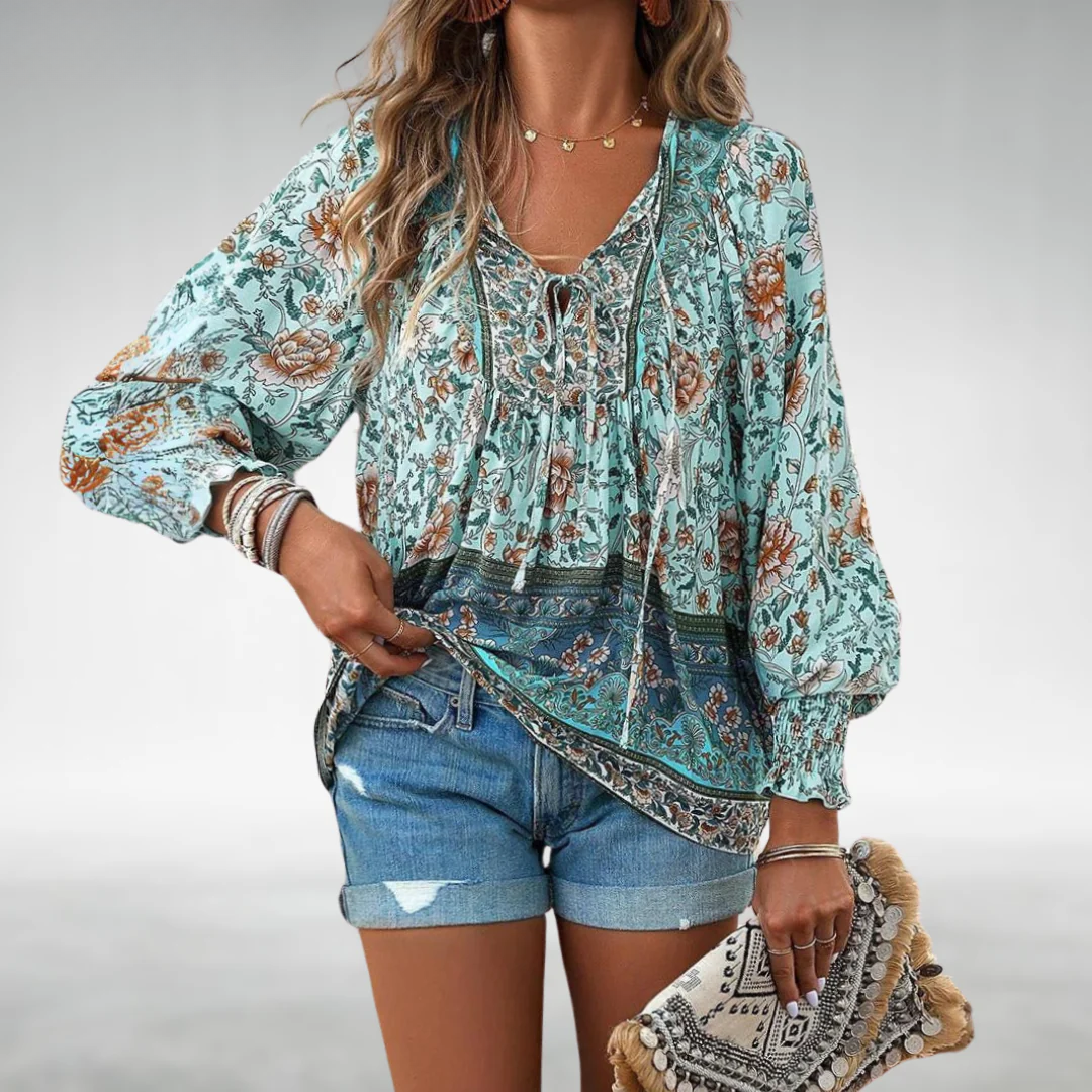 Caisyn | Boho Bloemen Blouse