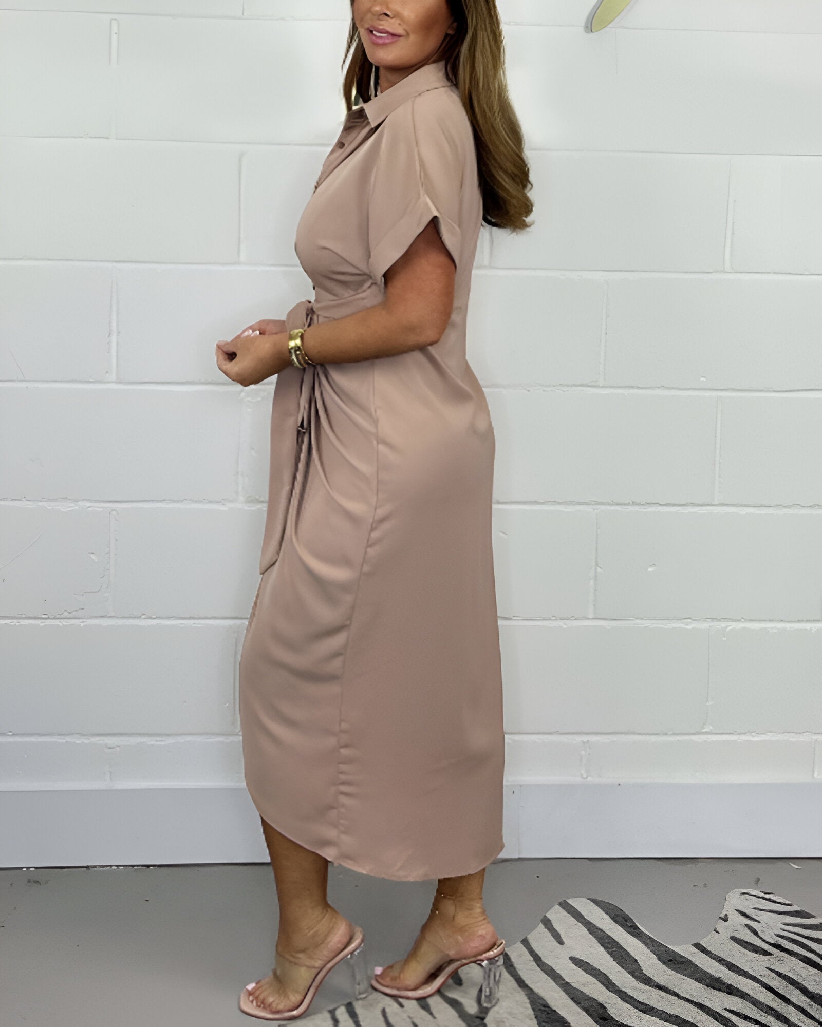 Sylwana | Elegante geplooide jurk