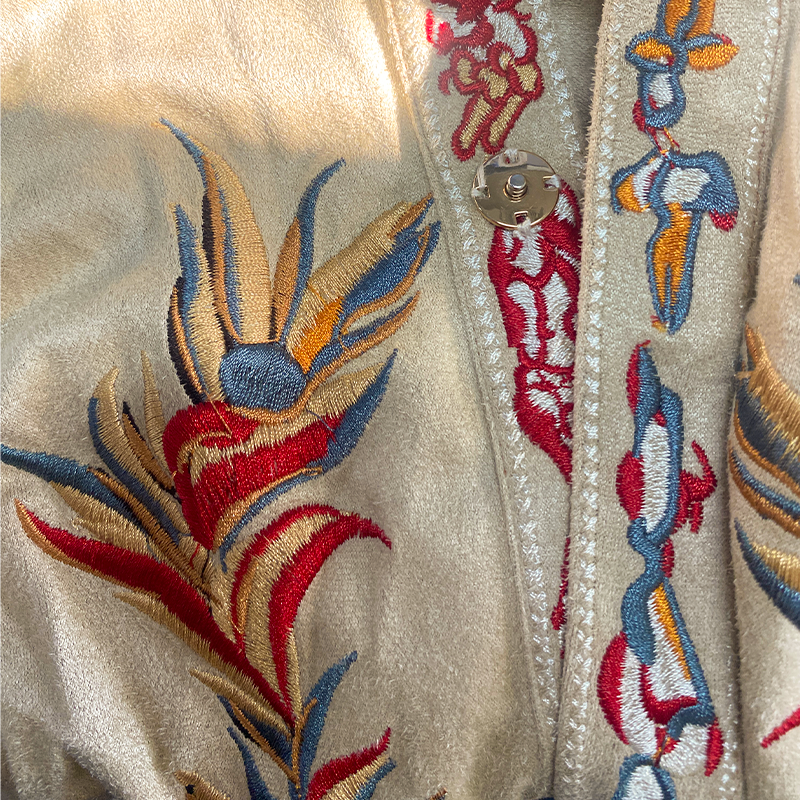 【24-uurs verzending】Heren retro western overhemd met korte mouwen, suède, geborduurd, voor lente/zomer MTA1533D2K